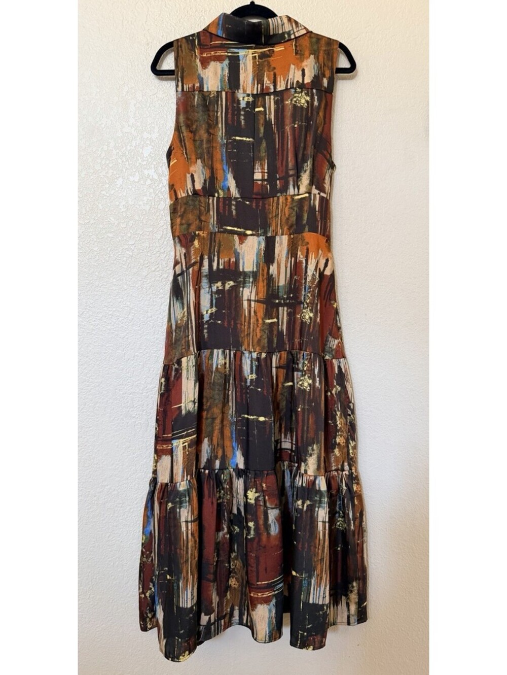 New Tahari Sleeveless Tie Waist Maxi Shirtdress Size 12 $398 - Picture 5 of 9